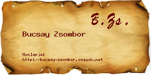 Bucsay Zsombor névjegykártya